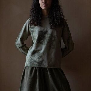 The Simple Folk The Tie-Dye Sweatshirt Womens Sage XS